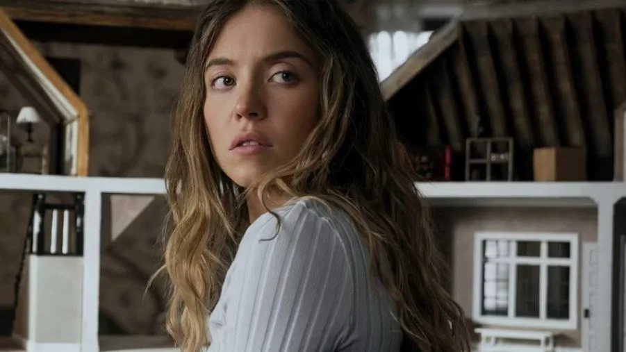 Sydney Sweeney in a scene from The Housemaid movie