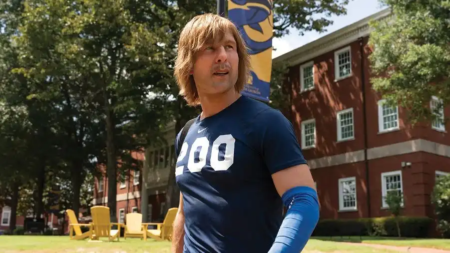 Glen Powell plays the lead in Hulu's comedy-drama series Chad Powers